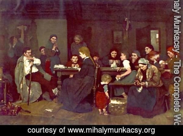 Mihaly Munkacsy - Making Lint 1871