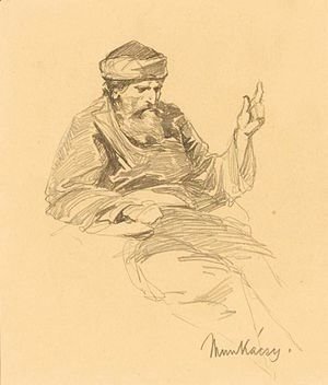 Mihaly Munkacsy - Study Of An Arab Man