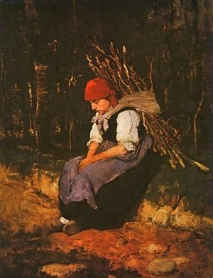 Mihaly Munkacsy - Woman Carrying Faggots (Rozsehordo no)  1873