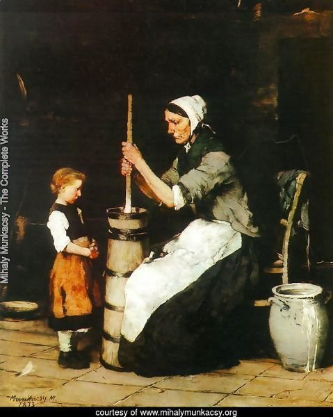 Woman Churning (Kopulo asszony)  1872-73