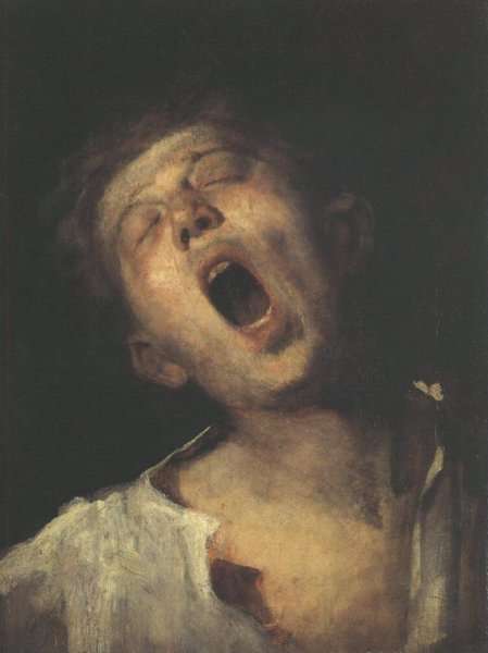 Yawning Apprentice (Asito inas)  1869 by Mihaly Munkacsy