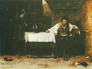 Mihaly Munkacsy - Condemned Cell (The Convict) 1869 72