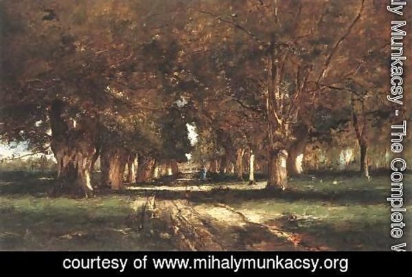 Mihaly Munkacsy - Line of Trees 1886