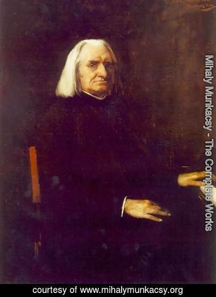 Mihaly Munkacsy - Portrait of Franz Liszt 1886