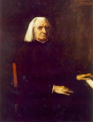 Mihaly Munkacsy - Portrait of Franz Liszt 1886