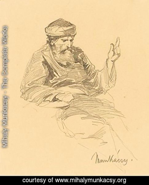 Mihaly Munkacsy - Study Of An Arab Man