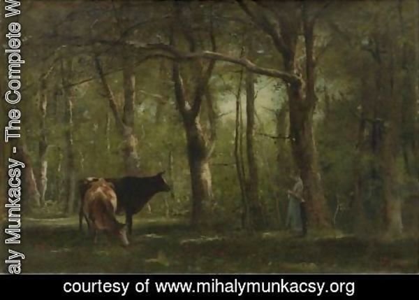 Mihaly Munkacsy - Woodland Interior