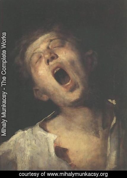 Mihaly Munkacsy - Yawning Apprentice (Asito inas)  1869